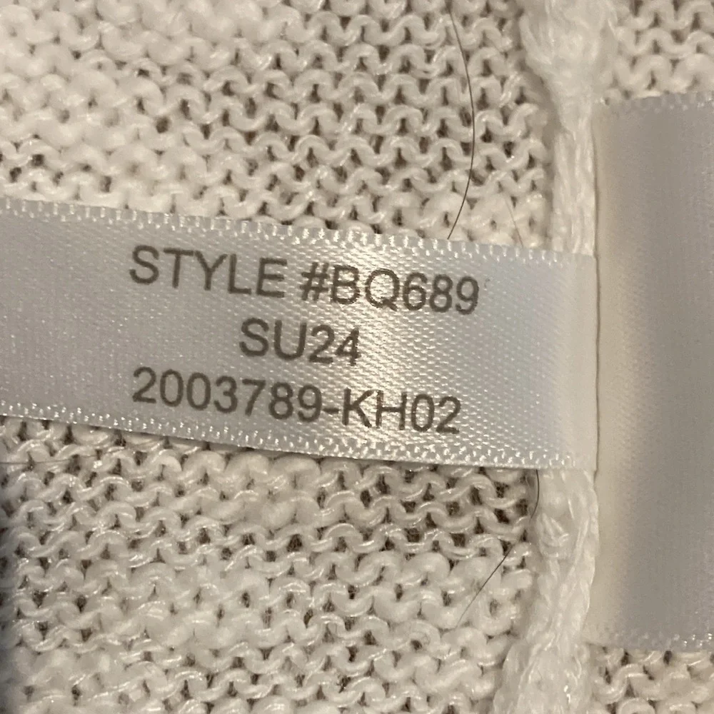 J Crew Factory white crewneck sweater, size small - Picture 4 of 8